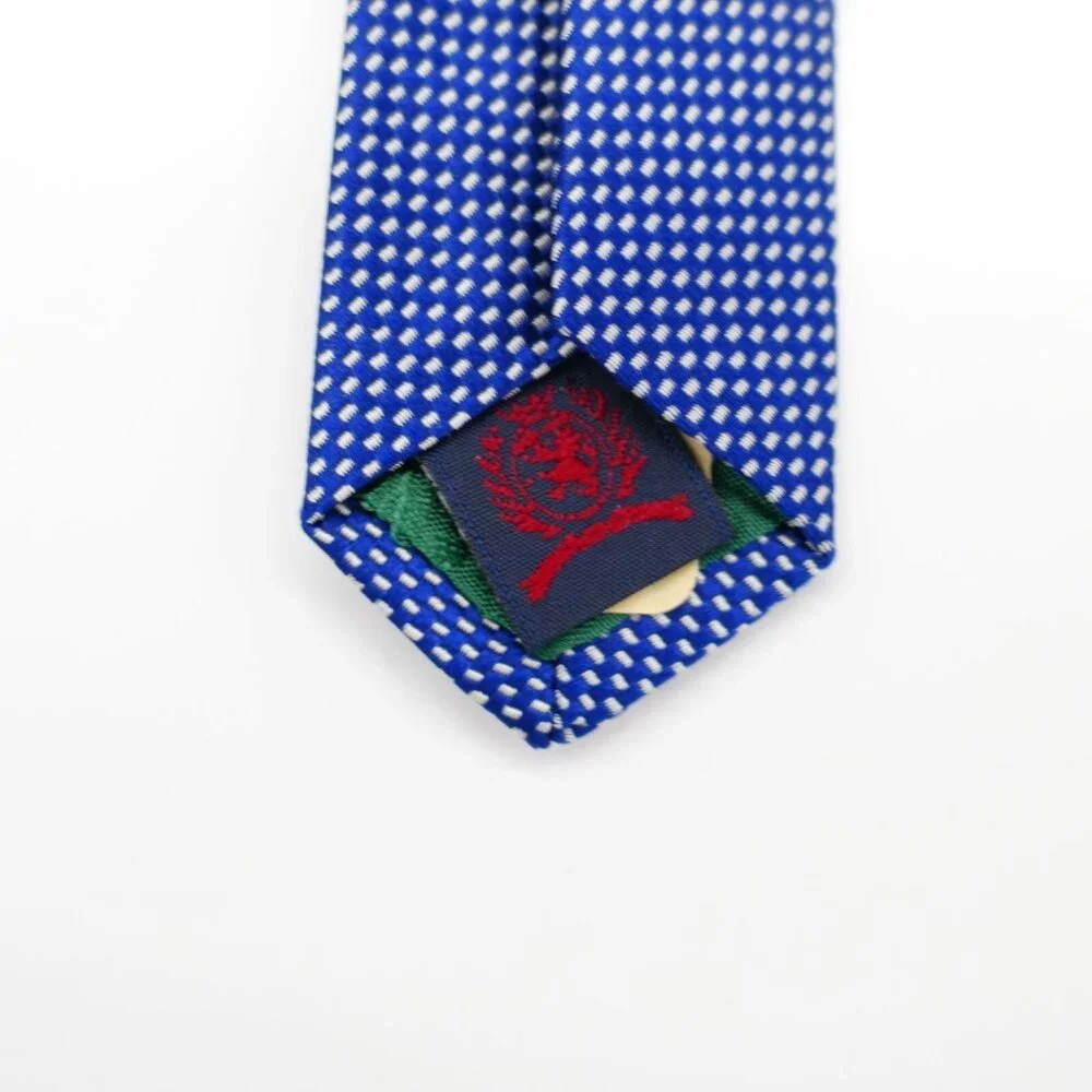 Tommy Hilfiger Pink Yellow Blue Striped Woven‎ Wide Silk Tie
